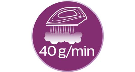 Güçlü ve tutarlı performans için 40 g/dk'ya kadar buhar çıkışı