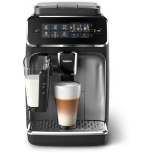 Machine expresso broyeur, 5 boissons, carafe LatteGo