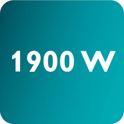최대 전원 1900W로 강력한 연속 스팀 분사 가능