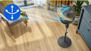 Rotaci&oacute;n autom&aacute;tica e inclinaci&oacute;n para llegar a cada rinc&oacute;n