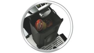 Automatic capsule ejection with integrated drawer
