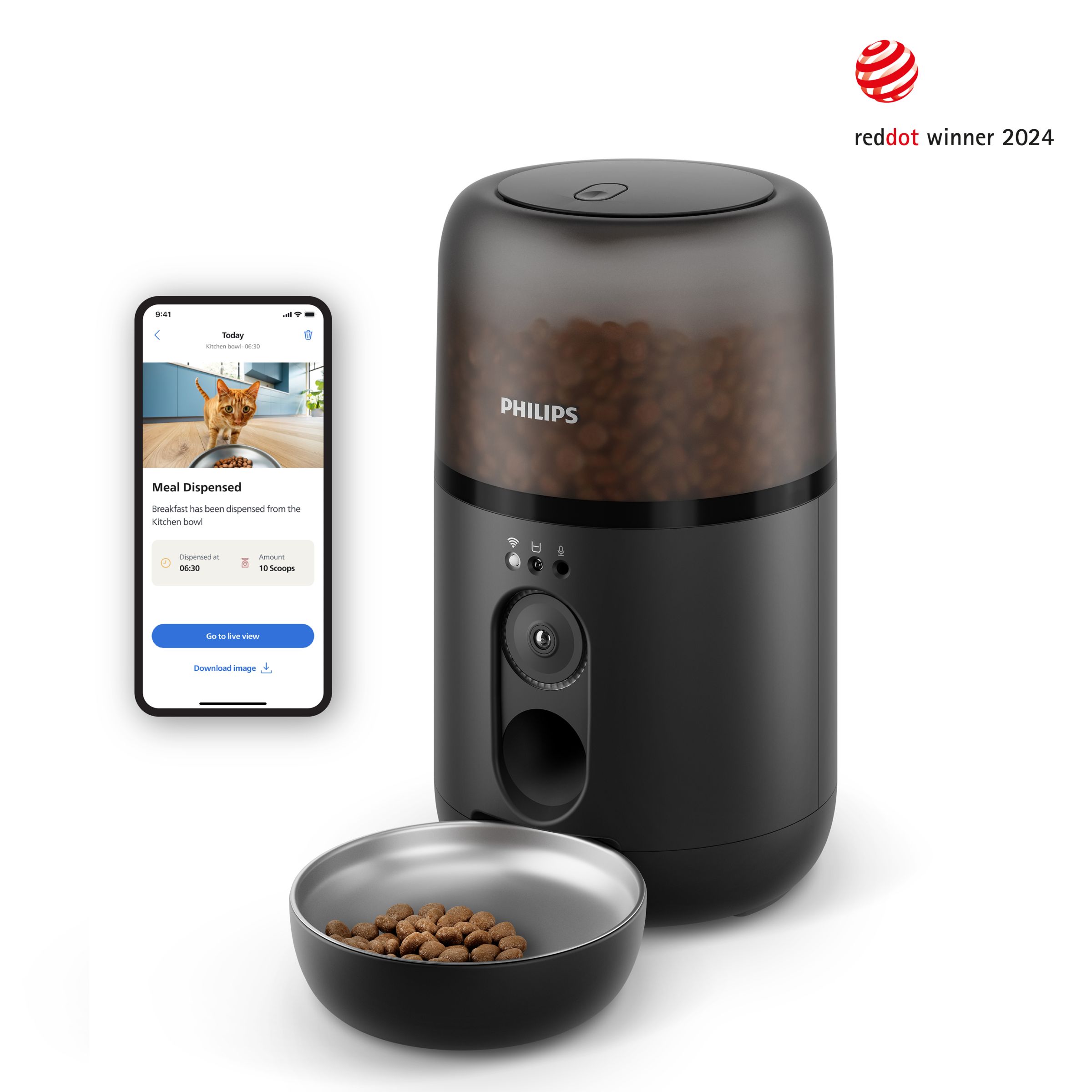Philips Řada Pro Mazlíčky - Chytré Krmítko S kamerou - PAW5320/02