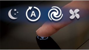 Automatischer Modus und 5&nbsp;manuelle Geschwindigkeitsstufen