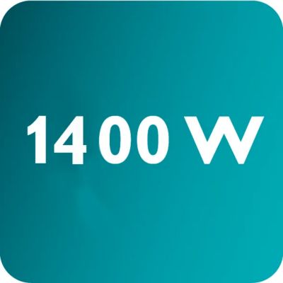 Potencia de hasta 1400 W para una salida de vapor alta y continua