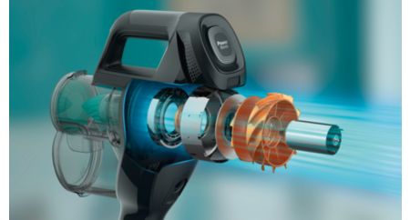 تم تصميم محرك PowerBlade لسرعة هواء مرتفعة