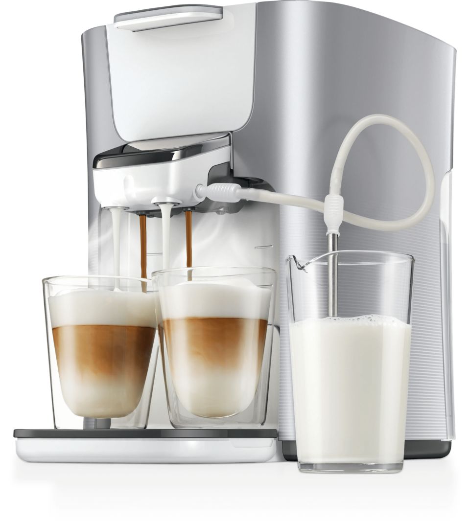 Endlich zwei Cappuccinos auf einmal mit frischer Milch!