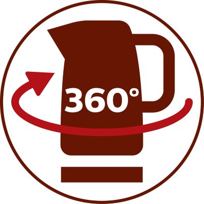 Base 360º sem fio para facilitar o manuseio