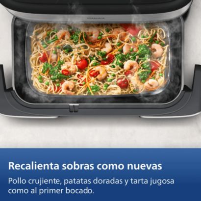 Megabasket flexible para cocinar al vapor, freír o usar con aire