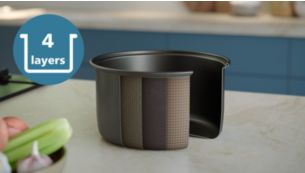 Panci aluminium 4 lapis dengan lapisan antilengket yang awet