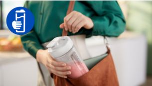 Take your shake on-the-go with leak-proof bottle