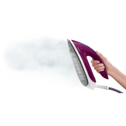 Planchado más rápido con el doble de vapor*