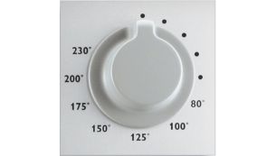 Controle de temperatura ajustável para resultados excelentes