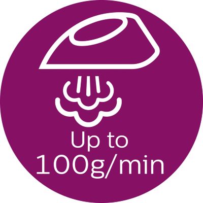 עוצמת קיטור רציפה עד 100 גרם לדקה