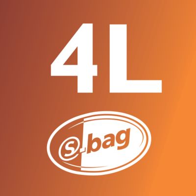 Zmogljivost za prah 4 l za daljše čiščenje