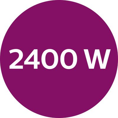 2400 W for quick heat-up in 30 seconds