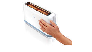 La parte exterior del tostador se mantiene fría y se puede tocar