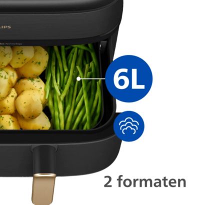 Onze eerste Airfryer met twee manden én stoomfunctie