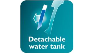 Eemaldatav veepaak hõlpsamaks veega täitmiseks
