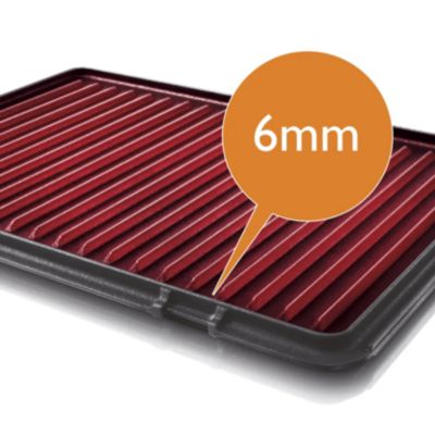 As chapas extragrossas permanecem quentes, mesmo com alimentos congelados