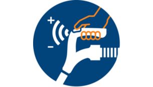 Telecomando ErgoGrip per avviare e mettere in pausa l'apparecchio senza piegamenti