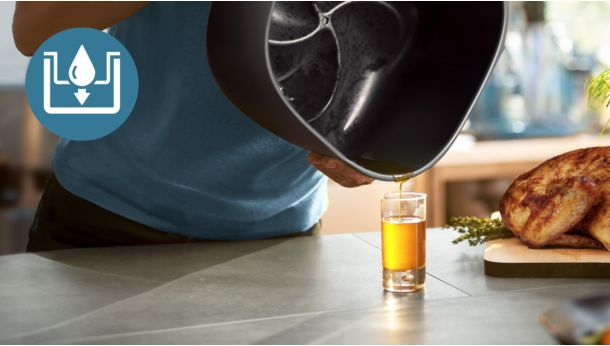 Eemaldab rasva küpsetuse ajal