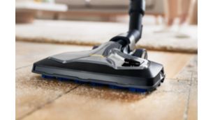 TriActive Ultra nozzle captures dust and dirt from any floor
