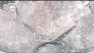 Pica hielo en trozos finos en solo 45 segundos**