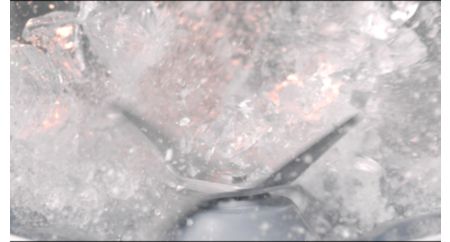 Crushes ice into fine pieces in just 45 seconds**