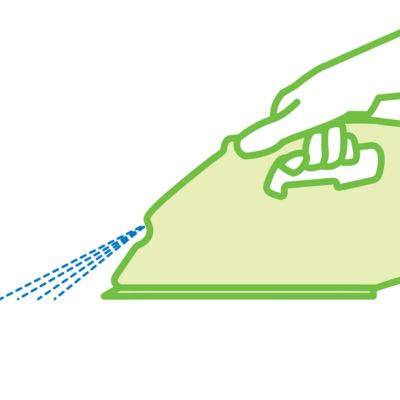 Jemné kropenie rovnomerne navlhčí látku