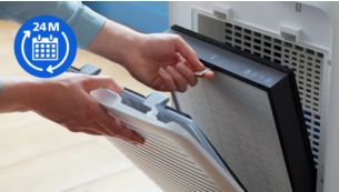 Long life filters up to 2 years