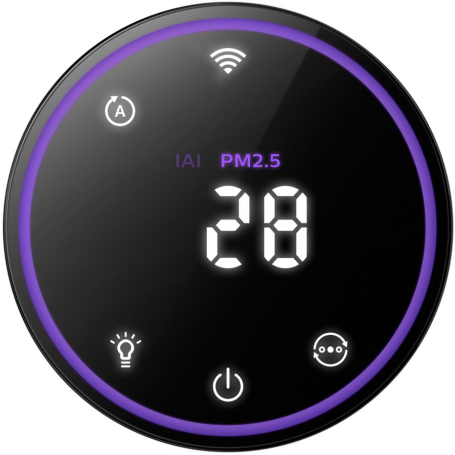 Purifies the air in less than 10 min (1)