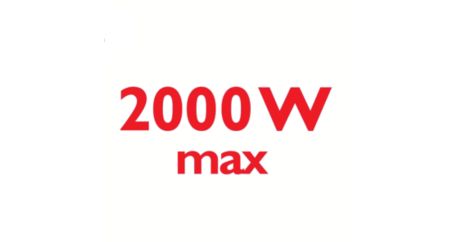 2000 واط توفر تياراً بخارياً شديداً وثابتاً