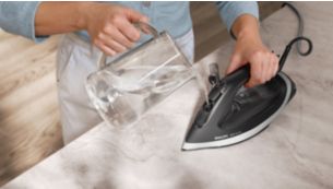 Iron for longer with 300ml water tank, refill anytime