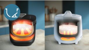 Powerful Even Cooking with Upgraded Spherical Pot