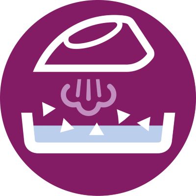 Calc-clean container included — no cartridges, no extra cost