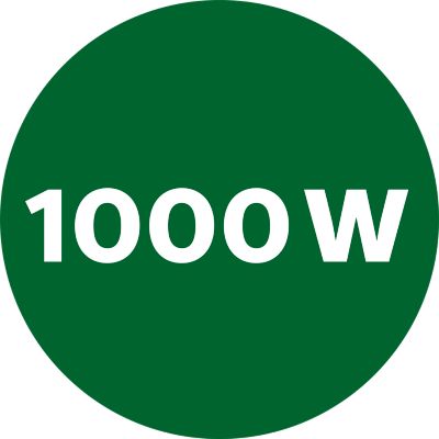 Didelės spartos trintuvas su galingu 1000 W varikliu