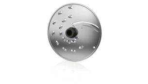 Reversible stainless steel disc for slicing and shredding