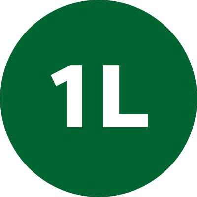 Capacidad de agua de 1 l