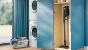 Aksesuar tutucuyla birlikte duvar askısında saklayın ve şarj edin