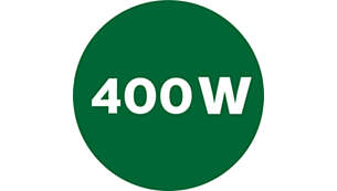 400 watts de potência