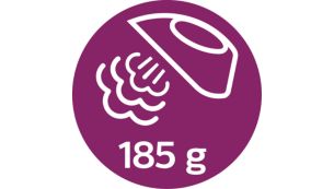Effet pressing jusqu'à 185 g pour éliminer les faux plis tenaces