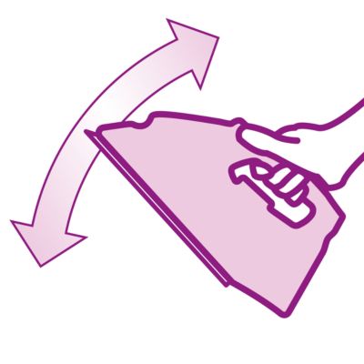 Ligera, para deslizar la plancha fácilmente por la tabla de planchar