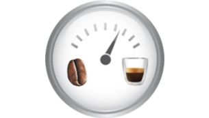 Adjust coffee length, intensity, temperature and strength