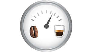 Einstellbare Tassenfüllmenge, Brühtemperatur sowie Kaffeeintensität und einstellbares Aroma
