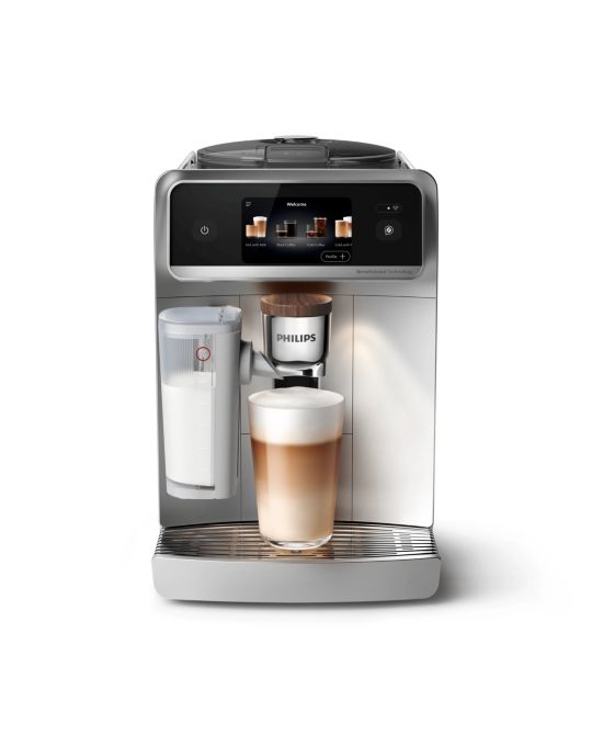 EP8757/20 - Silver, Silver Chrome, Espresso machine, LatteGo Pro, Rita, 8000 series, S8000, EP8757, Café Aromis