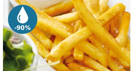 Des plats sains avec jusqu'à 90 % de matière grasse en moins*
