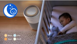 Stw&oacute;rz kojący pok&oacute;j dla dzieci z oczyszczonym powietrzem oraz lampką nocną