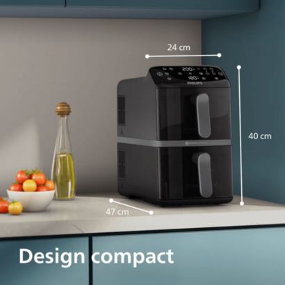 Le double de plats, 45 % d'espace gagné