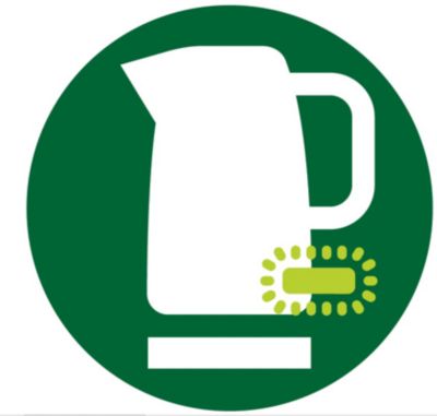 Märgutuli põleb, kui veekeetja on sisse lülitatud