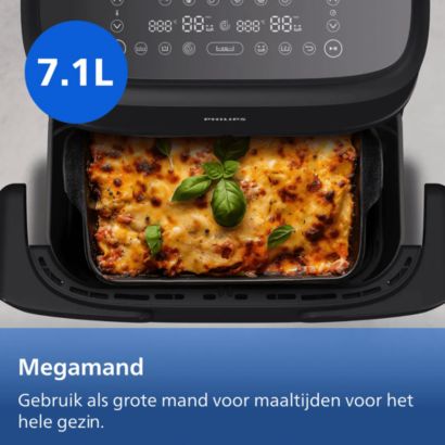 Onze meest compacte Airfryer met twee manden